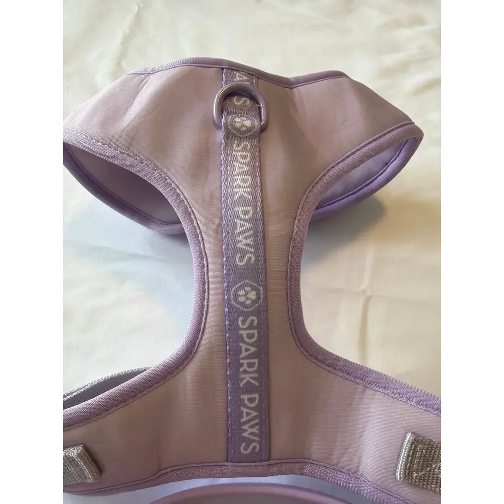 Spark Paws Large Ultra-Soft Lilac Activewear Harness Waterproof nylon leash